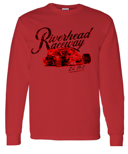 Vintage Hooded Sweatshirt - Red
