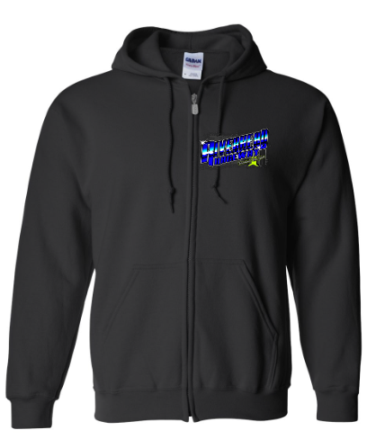 Saturday Night Zip Up Hoodie - Black